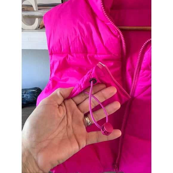 Le Surf Pink Puffer Vest Size Small - Picture 3 of 8